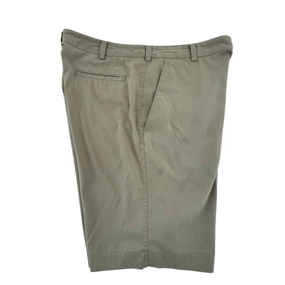 Nike Golf‎ Shorts Mens 34 Khaki Dri Fit Standard Fit Flat Front Pockets - Picture 7 of 9